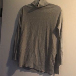 Grey tunic turtle neck sweater from LOFT